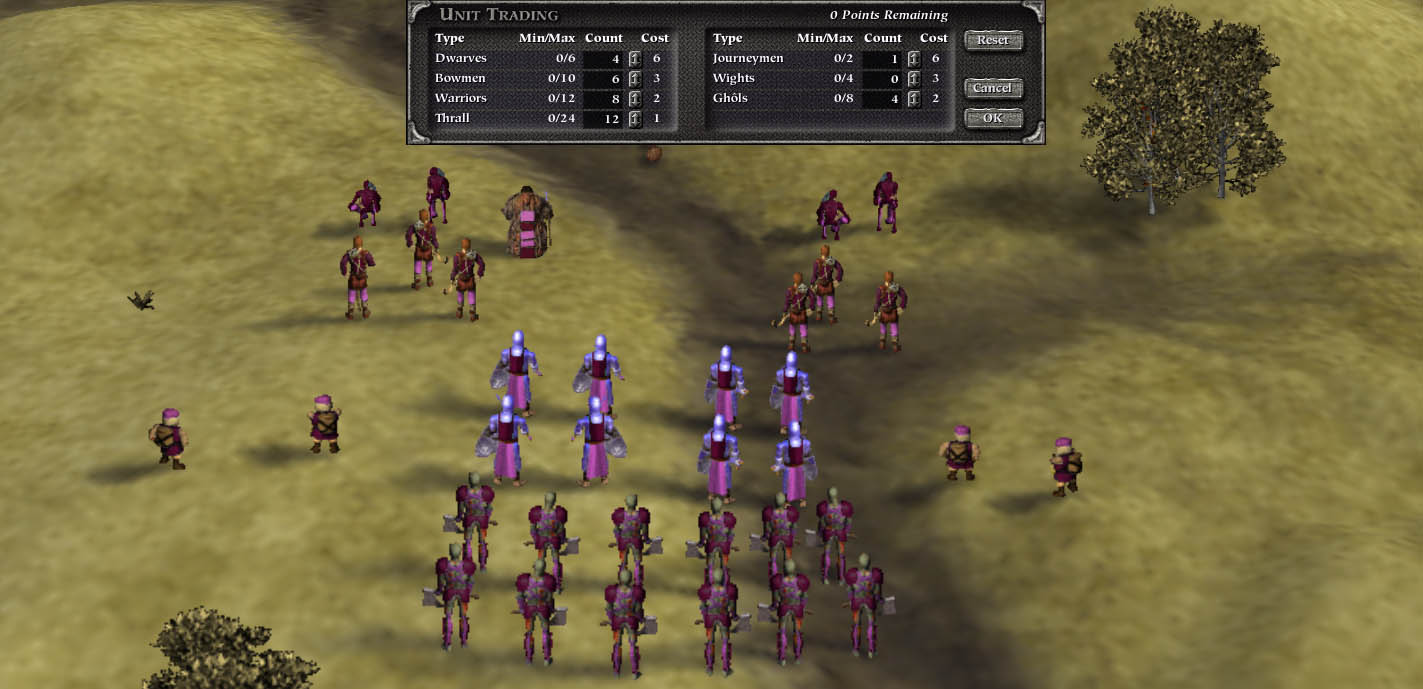 Myth 2 Selection Screen